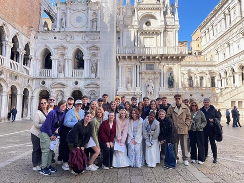 Students at Beowulf Feast